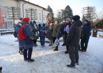 Poznawali najciekawsze miejsca Kielc - Radio Kielce 31.01.2026. Kielce. Spacer po Kielcach / Fot. Wiktor Taszłow - Radio Kielce