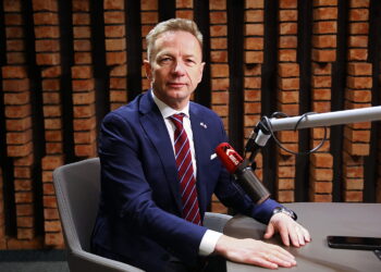 03.02.2026. Kielce. Radio Kielce. Na zdjęciu: Rafał Kasprzyk - poseł Polski 2050 / Fot. Wiktor Taszłow - Radio Kielce