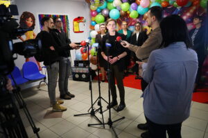 04.02.2026. Kielce. Żłobek Samorządowy nr 15 w Kielcach. Konferencja prasowa dot. żłobków samorządowych / Wiktor Taszłow - Radio Kielce