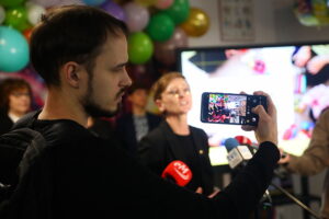 04.02.2026. Kielce. Żłobek Samorządowy nr 15 w Kielcach. Konferencja prasowa dot. żłobków samorządowych / Wiktor Taszłow - Radio Kielce