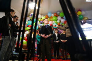 04.02.2026. Kielce. Żłobek Samorządowy nr 15 w Kielcach. Konferencja prasowa dot. żłobków samorządowych / Wiktor Taszłow - Radio Kielce