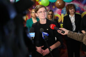 04.02.2026. Kielce. Żłobek Samorządowy nr 15 w Kielcach. Konferencja prasowa dot. żłobków samorządowych / Wiktor Taszłow - Radio Kielce