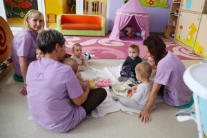 04.02.2026. Kielce. Żłobek Samorządowy nr 15 w Kielcach. Konferencja prasowa dot. żłobków samorządowych / Wiktor Taszłow - Radio Kielce