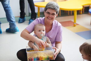 04.02.2026. Kielce. Żłobek Samorządowy nr 15 w Kielcach. Konferencja prasowa dot. żłobków samorządowych / Wiktor Taszłow - Radio Kielce