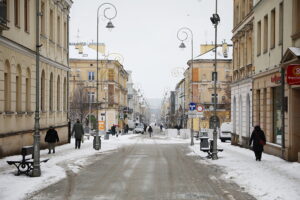 02.01.2026. Kielce. Pogoda. Zima, śnieg / Fot. Wiktor Taszłow - Radio Kielce