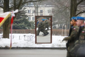 07.02.2026. Kielce. Centrum Przygotowań do Misji Zagranicznych. Przysięga wojskowa / Fot. Fot. Wiktor Taszłow - Radio Kielce