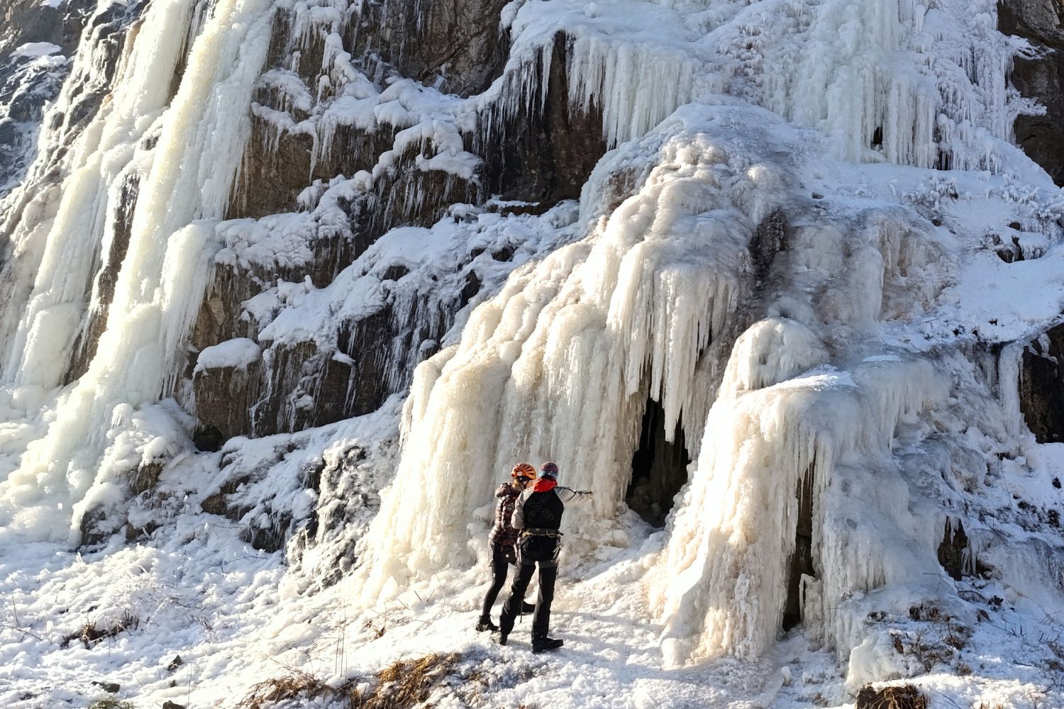18.01.2026 Kielce. Lodospad na Kadzielni / Fot. Magdalena Bielak - Radio Kielce