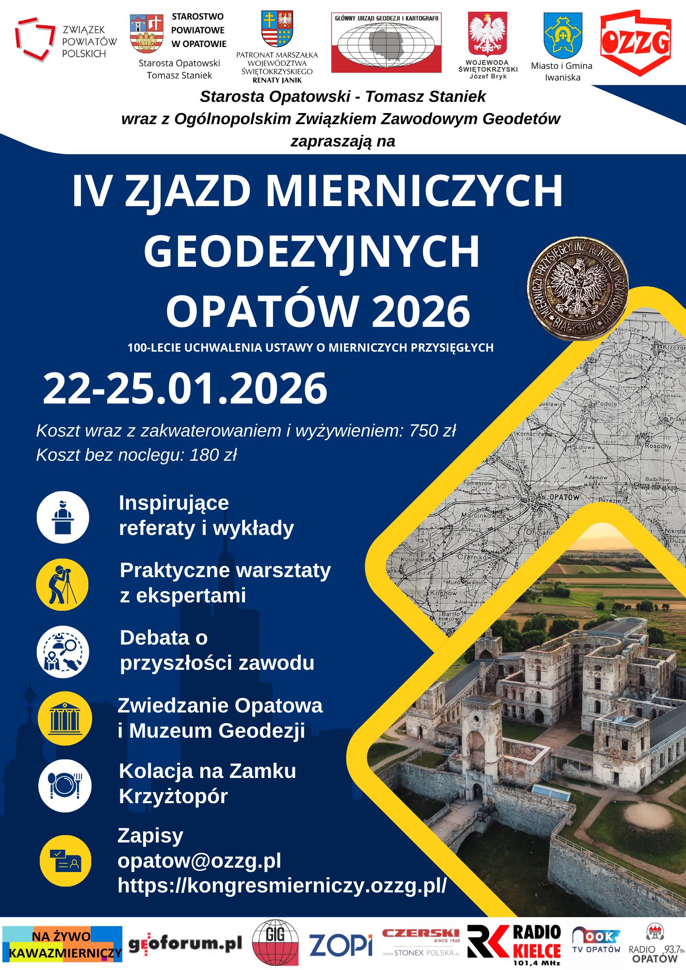 IV Zjazd Mierniczych Geodezyjnych Opatów 2026 - Radio Kielce