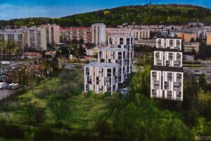 Planowana inwestycja przy ulicy Krakowskiej - wizualizacja