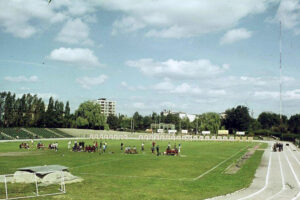 Kielce. Ulica Piotra Ściegiennego. Lata 1969-1971. Stadion „Błękitnych” / źródło: facebook.com/kieleckieinwestycje