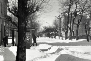 Kielce. Ulica Karczówkowska. Lata 1959-1969. Skrzyżowanie ulic Karczówkowskiej i Chęcińskiej / źródło: facebook.com/kieleckieinwestycje