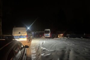 23.01.2026. Skarżysko-Kamienna. Zatrzymanie pseudokibiców / źródło: KWP w Kielcach