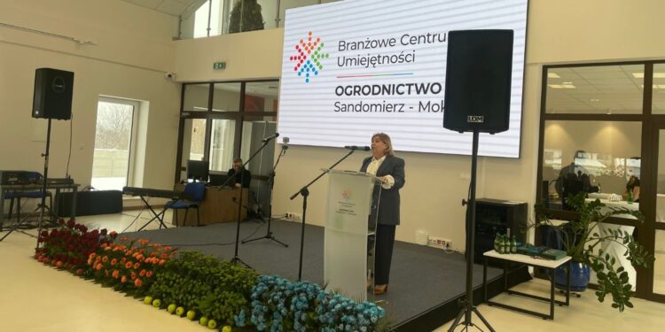 14.01.2026. Sandomierz. Zespół Szkół Centrum Kształcenia Rolniczego w Sandomierzu. Otwarcie Branżowego Centrum Umiejętności / Fot. Grażyna Szlęzak-Wójcik - Radio Kielce