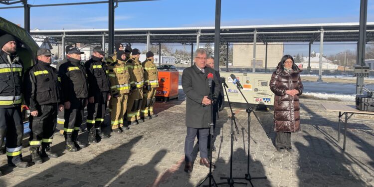 09.01.2026. Staszów. Konferencja prasowa / Fot. Grażyna Szlęzak-Wójcik - Radio Kielce