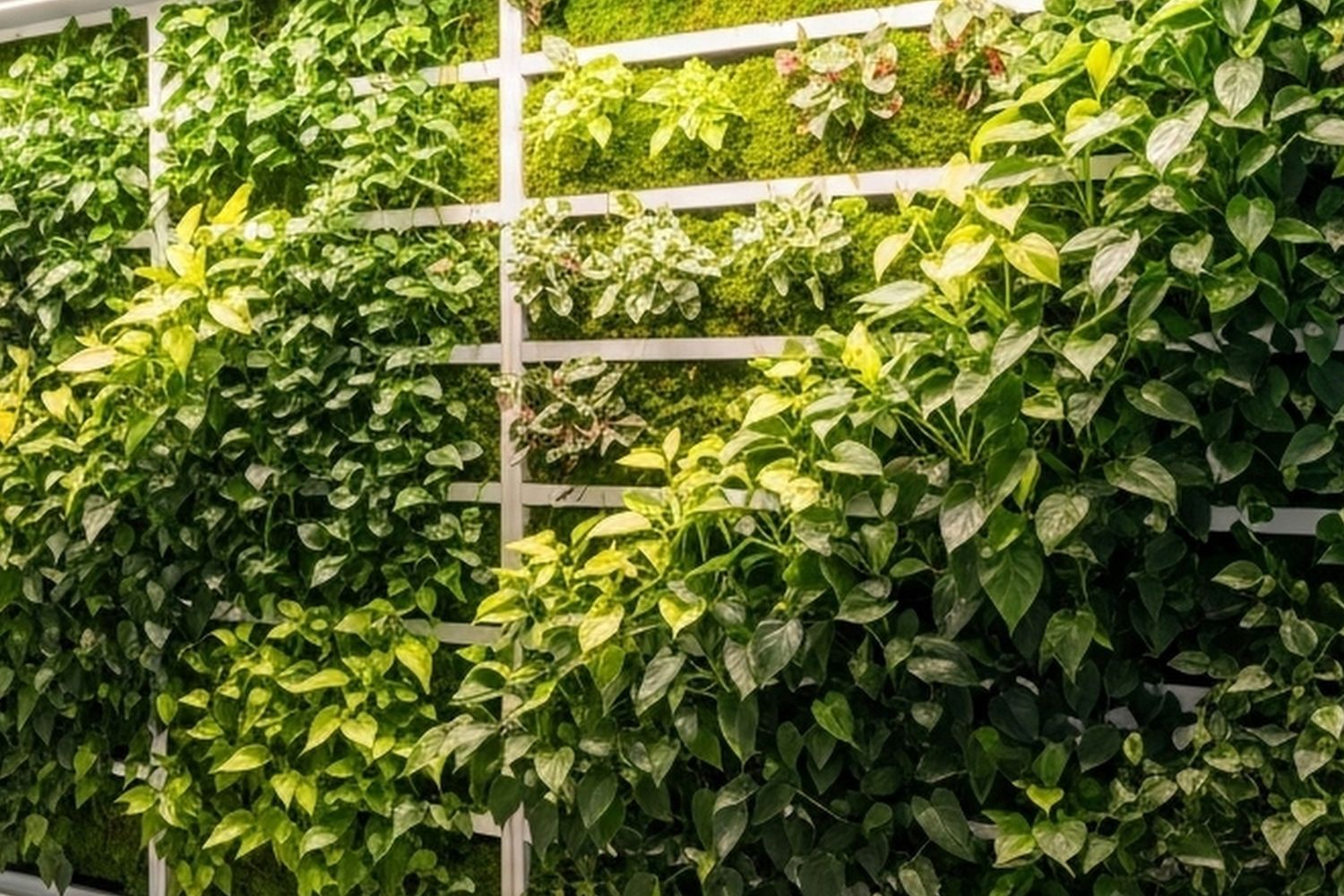 Rośliny na ścianach w sercu miasta