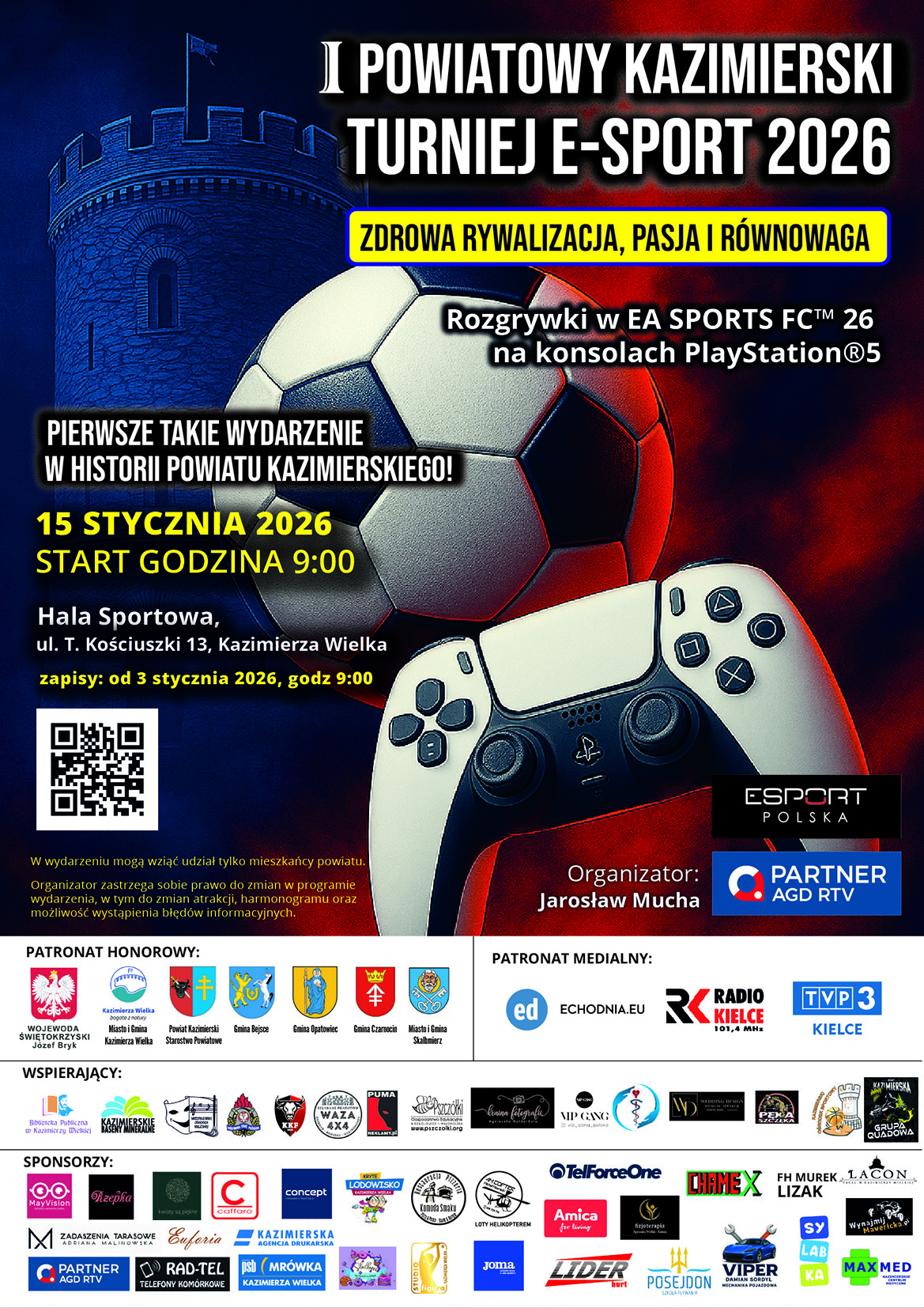 I Powiatowy Kazimierski Turniej E-Sport 2026