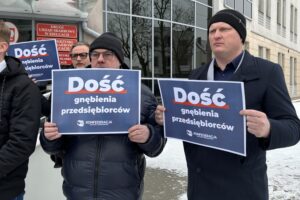 23.01.2026. Kielce. Konferencja przedstawicieli świętokrzyskich struktur Konfederacji Wolność i Niepodległość / Fot. Marcin Marszałek - Radio Kielce