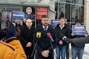 23.01.2026. Kielce. Konferencja przedstawicieli świętokrzyskich struktur Konfederacji Wolność i Niepodległość / Fot. Marcin Marszałek - Radio Kielce