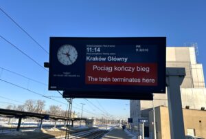 21.01.2026. Kielce. Dworzec Kielce Główne / Fot. Marcin Marszałek - Radio Kielce