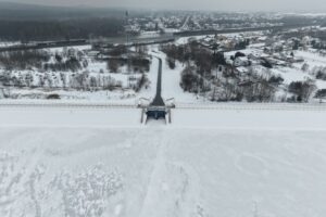 23.01.2026. Cedzyna. Zalew i tama w Cedzynie / Fot. Jarosław Kubalski – Radio Kielce