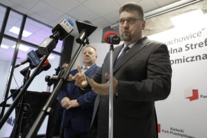 30.01.2026. Kielce. Kielecki Park Przemysłowy. Konferencja z udziałem Zarządu SSE „Starachowice” / Fot. Jarosław Kubalski - Radio Kielce