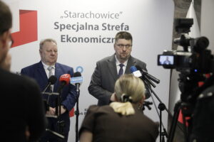 30.01.2026. Kielce. Kielecki Park Przemysłowy. Konferencja z udziałem Zarządu SSE „Starachowice” / Fot. Jarosław Kubalski - Radio Kielce