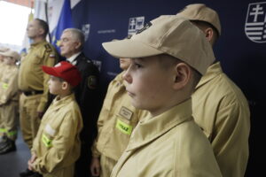 5.02.2026. Kielce. Briefing prasowy dotyczący inicjatywy „Strażacy Jutra” ukierunkowanej na wsparcie Młodzieżowych oraz Dziecięcych Drużyn Pożarniczych / Fot. Jarosław Kubalski - Radio Kielce