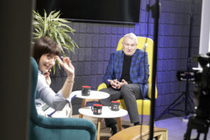 Dzień dobry, to ja. Rozmowy inne niż wszystkie w Radiu Kielce. Profesor Piotr Zbróg / Fot. Jarosław Kubalski – Radio Kielce