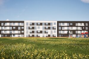 Wizualizacja bloku socjalnego w Starachowicach / źródło: Marek Materek - Facebook