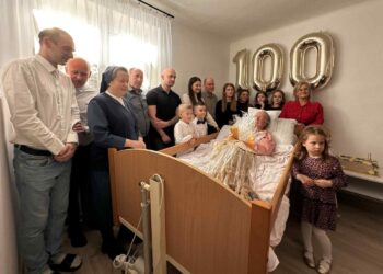 17.01.2026. Lenarczyce. Setne urodziny pani Stanisławy z Lenarczyc / Fot. Grażyna Szlęzak-Wójcik - Radio Kielce