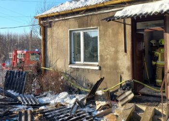 Końskie. Pożar / Fot. PSP Końskie