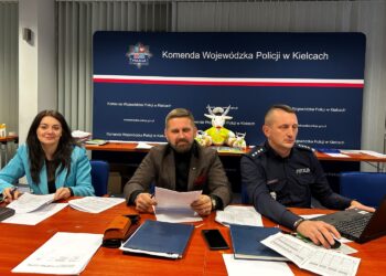 08.01.2026. Kielce. akcja Odblaskowa szkoła / Fot. Daniel Czwartosz - Radio Kielce