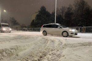 12.01.2026. Kielce. Śnieg na ulicach / Fot. Piotr Kwaśniewski - Radio Kielce