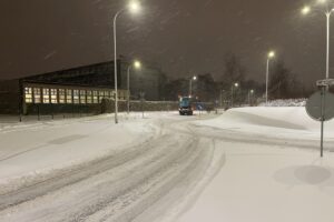 12.01.2026. Kielce. Śnieg na ulicach / Fot. Piotr Kwaśniewski - Radio Kielce