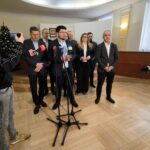 08.01.2026. Kielce. Konferencja prasowa Prawa i Sprawiedliwości / Fot. Dariusz Kuc - Radio Kielce