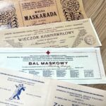 Zaproszenia na zabawy karnawałowe ze zbiorów Archiwum Państwowego w Kielcach / Fot. Dorota Klusek - Radio Kielce