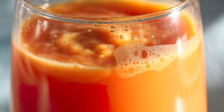 Pomarańczowy koktajl z kurkumą