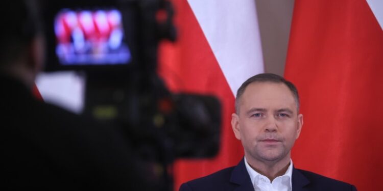 Warszawa. Prezydent RP Karol Nawrocki / Fot. PAP/Leszek Szymański