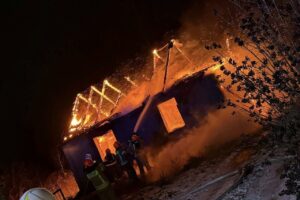 Wyszmontów. Pożar / Fot. OSP Sobótka