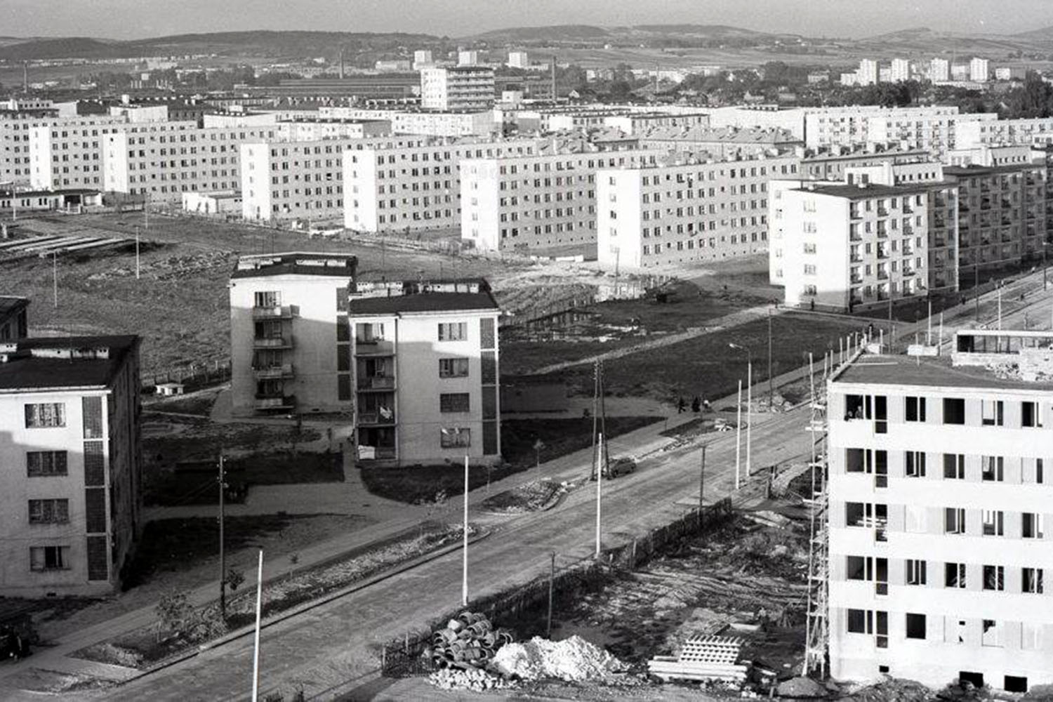 Kielce. Ulica Piekoszowska. Lata 1960-1965 / źródło: facebook.com/kieleckieinwestycje
