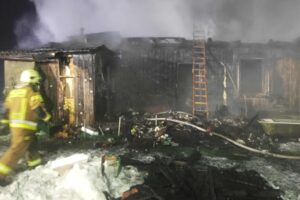 06.02.2026. Górki. Pożar / źródło: OSP Mroczków