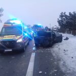 Zderzenie na drodze krajowej. Są poszkodowani