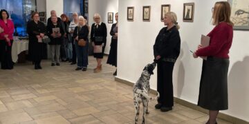 21.02.2026. Sandomierz. Biuro Wystaw Artystycznych Sandomierz. Wystawa „Bestiarium” Karoliny Dousa-Bik / Fot. Grażyna Szlęzak-Wójcik - Radio Kielce