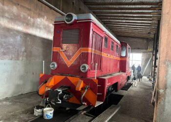 24.02.2026. Jędrzejów. Budowa nowych torowisk oraz modernizacja istniejących stacji „Ciuchci Ponidzie” / Fot. Marcin Marszałek - Radio Kielce