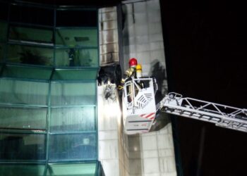 Kielce. Pożar NBP / Fot. Straż pożarna