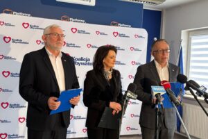 17.02.2026. Kielce. Konferencja Koalicji Obywatelskiej / Fot. Marcin Marszałek - Radio Kielce