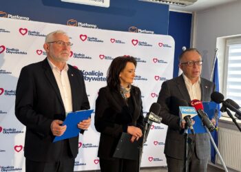 17.02.2026. Kielce. Konferencja Koalicji Obywatelskiej / Fot. Marcin Marszałek - Radio Kielce