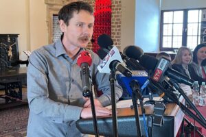 17.02.2026. Sandomierz. Muzeum Zamkowe w Sandomierzu. Konferencja / Fot. Grażyna Szlęzak-Wójcik - Radio Kielce