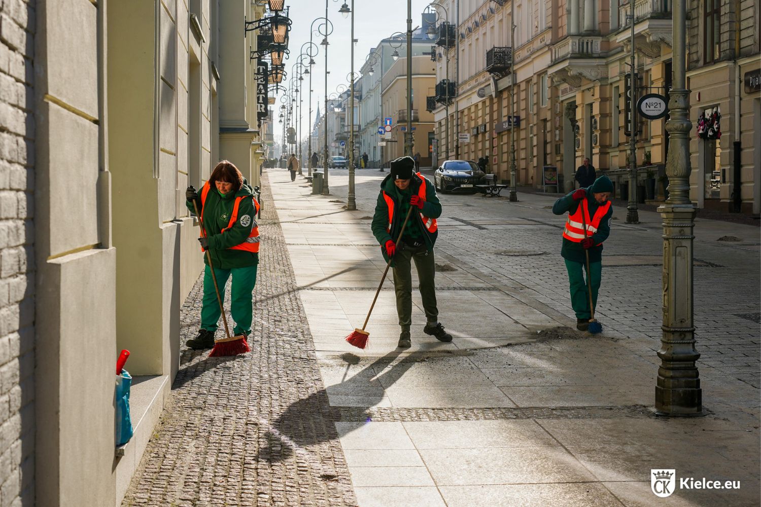 05.03.2026. Kielce. Sprzątanie ulic / Fot. Urząd Miasta Kielce
