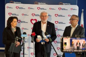 17.02.2026. Kielce. Konferencja Koalicji Obywatelskiej / Fot. Marcin Marszałek - Radio Kielce